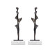 Spiral Large Statue Set of 2, Bronze