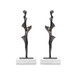 Spiral Large Statue Set of 2, Bronze