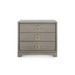 Stanford 3-Drawer Side Table, Taupe Gray