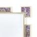 Thalia Mirror, Polished Brass and Amethyst