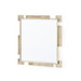 Thalia Mirror, Polished Brass and Rock Crystal