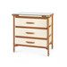 Toulon 3-Drawer Side Table, Tan