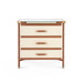 Toulon 3-Drawer Side Table, Tan