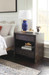 Beatrice 2-Drawer End Table, Arabica Burl