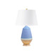 Tupelo Lamp Without Shade, Light Blue & Brown Tupelo Lamp Without Shade, Light Blue & Brown
