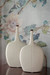Vence Medium Vase, Blanc de Chine and Dark Amber
