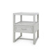 Vivian 1-Drawer Side Table, Soft Gray