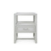 Vivian 1-Drawer Side Table, Soft Gray