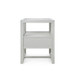 Vivian 1-Drawer Side Table, Soft Gray