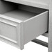 Vivian 1-Drawer Side Table, Soft Gray