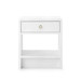 Benjamin 1-Drawer Side Table, White Pearl