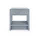 Benjamin Linen 1-Drawer Side Table, Winter Gray