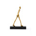 Walking Man Statue, Gold Leaf