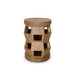 Zanzibar Stool/Side Table, Desert Brown