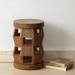 Zanzibar Stool/Side Table, Desert Brown