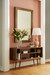 Delft Lamp with Shade 16-inch White Linen, with Gold, Peony Pink