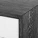 Berkeley 3-Drawer Side Table w/ Chrome Pulls, Charcoal Cerused Oak