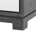 Berkeley 3-Drawer Side Table w/ Chrome Pulls, Charcoal Cerused Oak