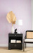 Luna Lamp with Shade 14-inch White Linen, with Nickel, Plaster White