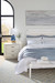 Olivia King Headboard With Ryder Bed Frame, Soft White, Vanilla