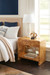 Patricia King Headboard With Ryder Bed Frame, Sand