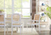 Porto Dining Table, White Pearl