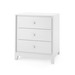 Bergamo 3-Drawer Side Table, White Pearl