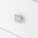 Bergamo 3-Drawer Side Table, White Pearl