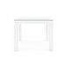 Valentina Grasscloth Game Table, Chiffon White
