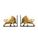 Bisoni Bookends (Pair), Gold Leaf