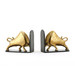 Bisoni Bookends (Pair), Gold Leaf