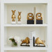 Bisoni Bookends (Pair), Gold Leaf