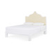 Victoria Queen Headboard With Ryder Bed Frame, Natural Twill, Vanilla