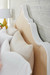 Victoria Queen Headboard With Ryder Bed Frame, Natural Twill, Vanilla