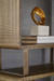 Verra Etagere, Antique Brass and Dark Bronze