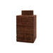 Bali Square Jar, Cocoa