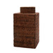 Bali Square Jar, Cocoa