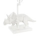 Titus Lamp with Shade 14-inch White Linen, with Nickel, Plaster White