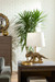Titus Lamp Without Shade, Antique Brass