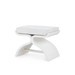 Carson Stool, Glazed Whisper White