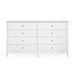 Felicity 8-Drawer, Glazed Whisper White