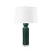 Corinth Lamp Without Shade, Emerald Green