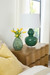 Devon Lamp Without Shade, Emerald Green