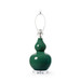 Devon Lamp Without Shade, Emerald Green