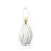Tulum Lamp Without Shade, Ivory Frost