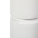Charles Lamp with Shade 17-inch White Linen, with Nickel, Ivory Frost