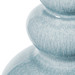 Virginia Lamp with Shade 16-inch White Linen, with Nickel, Cloud Blue