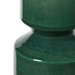 Corinth Lamp with Shade 17-inch White Linen, with Nickel, Emerald Green