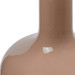Pablo Lamp with Shade 17-inch White Linen, with Nickel, Smoked Truffle