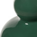 Devon Lamp with Shade 17-inch White Linen, with Nickel, Emerald Green